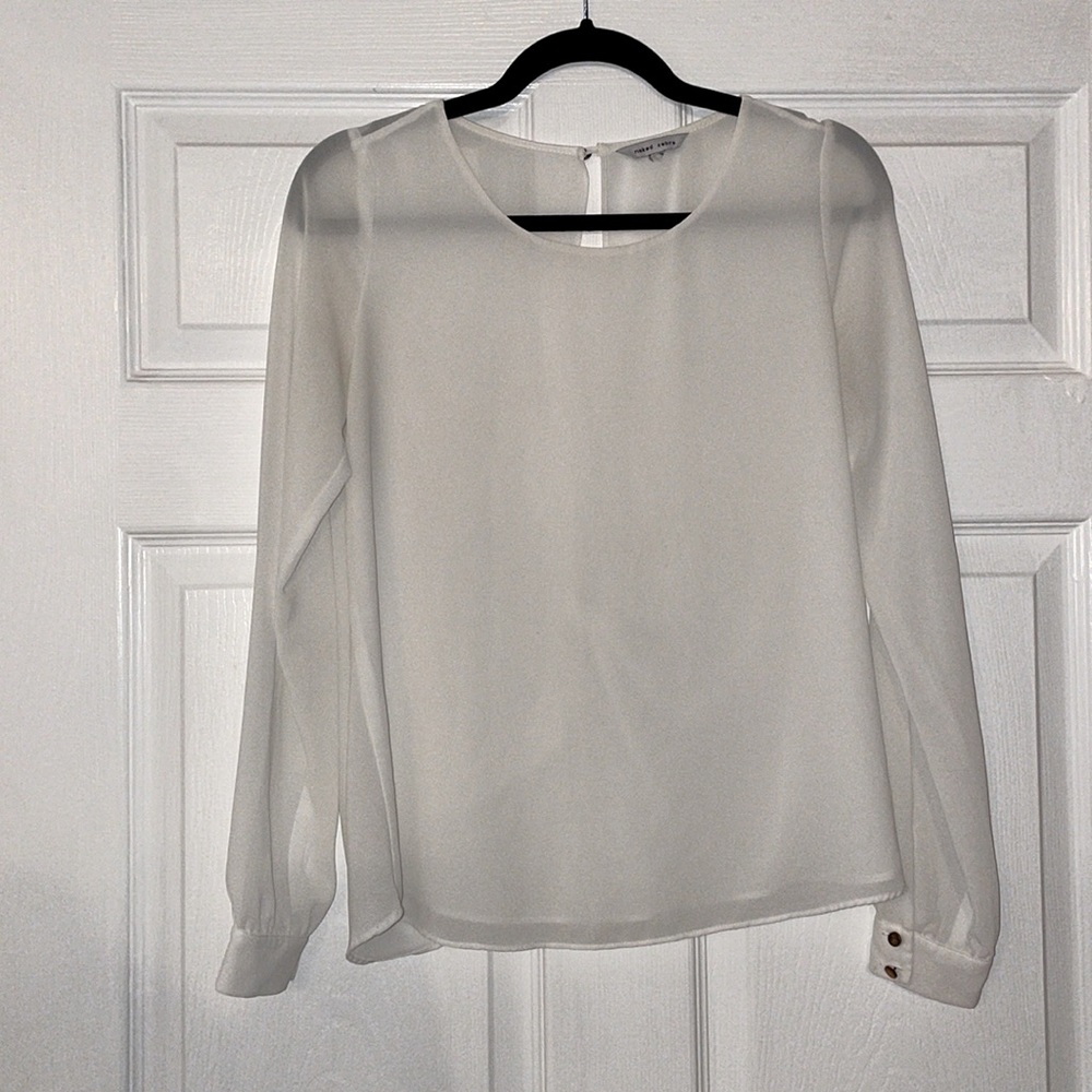 White Open-Back Blouse